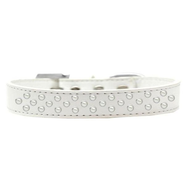 Mirage Pet Products Mirage Pet Products615-09 WT-16 Sprinkles Pearls Dog Collar; White - Size 16 615-09 WT-16